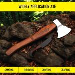 Viking Axe with Leather Sheath and Gift Knife