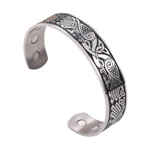 Viking Silver Falcon Cuff Bracelet