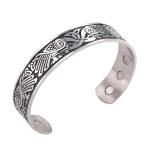 Viking Silver Falcon Cuff Bracelet