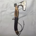 Custom Viking Battle Axe with Leather Sheath