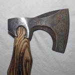 Custom Viking Battle Axe with Leather Sheath