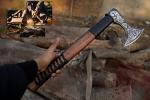 19-Inch Viking Axe with Leather Sheath