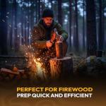 Dessi Viking Damascus Steel Hatchet with Sheath