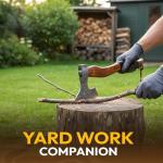 Dessi Viking Damascus Steel Hatchet with Sheath