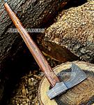 Damascus Steel Viking Tomahawk Axe with Sheath