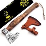 Viking Hand Forged Axe - Carbon Steel Blade