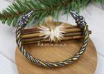 Odin's Ravens Viking Torque Bracelet