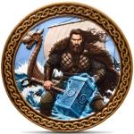 Viking Challenge Coin - Thor and Odin's Ravens