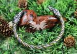 Odin's Ravens Viking Torque Bracelet