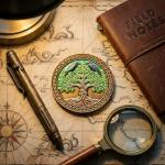 Viking Challenge Coin - Thor and Odin's Ravens