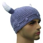 Viking Horned Beanie Hat for Adventurers