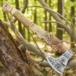 Viking Hand Forged Axe - Carbon Steel Blade