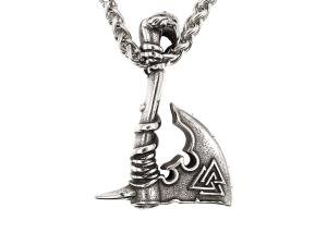 Northstar Viking Axe Necklace with Silver Pendant