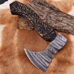 Personalized Damascus Steel Viking Camping Tomahawk Axe