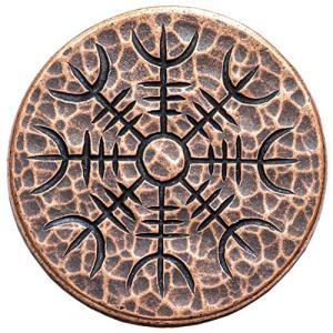 Helm of Awe Copper Amulet Coin