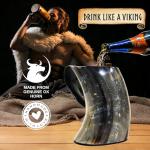 Authentic Viking Drinking Horn Mug - 50oz