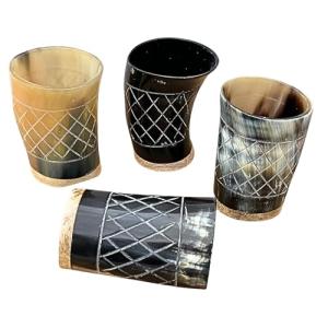 Viking Horn Shot Glasses Set of 4 – Rustic Drinkware