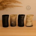 Viking Horn Shot Glasses Set of 4 – Rustic Drinkware