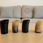 Viking Horn Shot Glasses Set of 4 – Rustic Drinkware