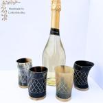 Viking Horn Shot Glasses Set of 4 – Rustic Drinkware