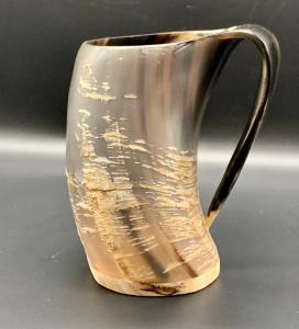Wooden Bottom Drinking Horn for Viking Vibes