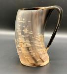 Wooden Bottom Drinking Horn for Viking Vibes