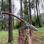 Custom Carbon Steel Viking Cutting Blade - 34 Inches