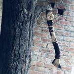 Dark Warrior Aegishjalmr Viking Axe with Sheath