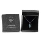 Viking Arrow Necklace in Sterling Silver with Turquoise