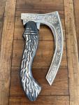 Personalized Viking Valhalla Axe with Leather Sheath