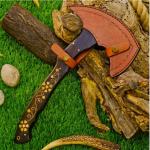 Personalized Carbon Steel Viking Axe for Throwing