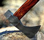 Damascus Steel Viking Tomahawk Axe with Sheath
