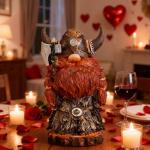 Viking Gnome Figurine - Nordic Warrior Statue