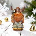 Viking Gnome Figurine - Nordic Warrior Statue