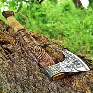 Custom Carbon Steel Viking Hatchet and Tomahawk
