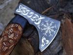 Custom Carbon Steel EDC Tomahawk Axe for Vikings