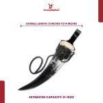Germanic Ceremonial Drinking Horn for Feasting