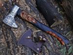 Custom Carbon Steel EDC Tomahawk Axe for Vikings