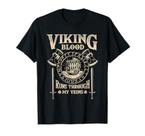 Blood Runs Through My Veins Norse T-Shirt