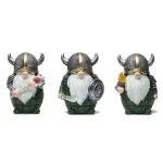 Viking Warrior Gnome Figurines Set – Home Decor