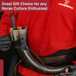 Germanic Ceremonial Drinking Horn for Feasting