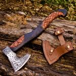 Personalized Hand-Forged Carbon Steel Viking Throwing Axe