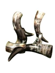 Medieval Viking Drinking Horn Tankard Set of 8