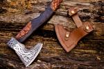 Personalized Hand-Forged Carbon Steel Viking Throwing Axe