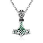Thor's Hammer Necklace - Sterling Silver Viking Pendant
