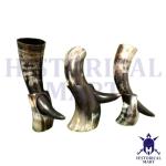 Medieval Viking Drinking Horn Tankard Set of 8