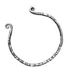 Hand Forged Celtic Iron Torc Necklace for Vikings