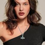 Thor's Hammer Necklace - Sterling Silver Viking Pendant