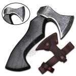 Custom Black Viking Tomahawk Axe for Outdoor Fun