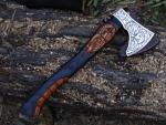 Custom Handcrafted Viking Tomahawk Axe with Sheath